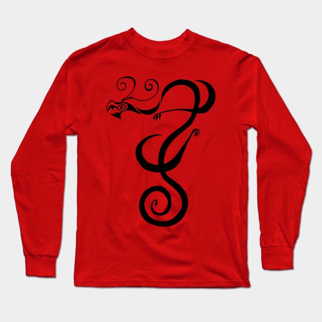 dragon sticker Long Sleeve T-Shirt by chicledechoclo